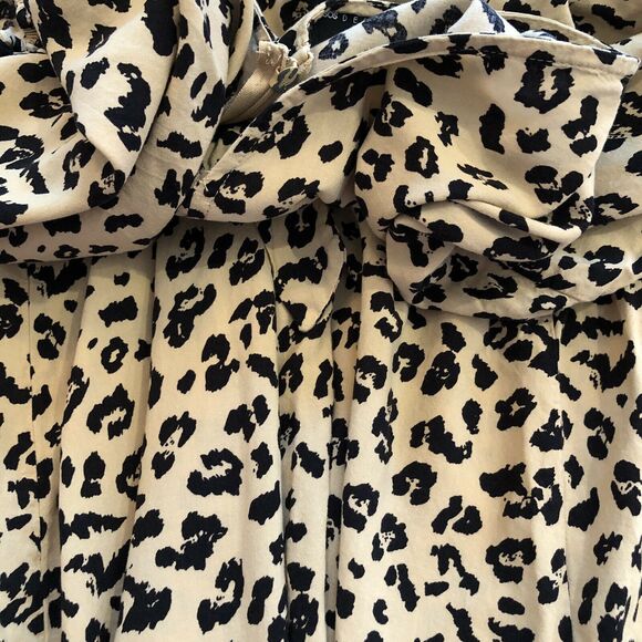 ASOS Maternity Tie Front Mini Tea Dress Leopard Print Dress UK 10 / US 6 / EU 38 - Picture 7 of 8